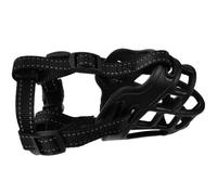 Housoutil Adjustable Anti-bite Dog Muzzle for Medium Dogs with Breathable Tpr Material Easy to Put and Take for Barking Control and Training Puppies