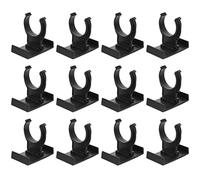 Housoutil Adjustable Cabinet Leveler Kick Clips Kick Skirting Board Trims Bracket Plastic Kitchen Leg Plinth Clips for Furniture Cabinets Table 12pcs