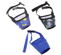 Housoutil Adjustable Dog Muzzle Prevents Barking and Eating the Street for Dogs 3pcs with Oxford Cloth Material Comfortable and Practical Suitable for Home and Street Use