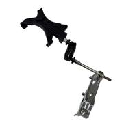Housoutil Adjustable Drum Set Stand Kit with Multi-angle Rotation and Anti-slip Silicone Pads, Metal Drummer Accessories Stand Compatible with Tablets and Smartphones for Lessons and Drum