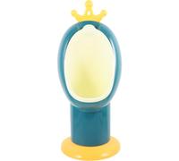 Housoutil Adjustable Height Boy Training Potty Urinal for Wall-Mounted Plastic Standing Pee Trainer in Lake Green Creative Design to Engage Boys During Toilet Training