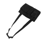 Housoutil Adjustable Multi-Pocket Tool Waist Bag in Black Oxford Cloth with Large Capacity and Wear-Resistant Design for Maintenance and Housekeeping Professionals