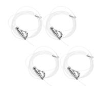 Housoutil Adjustable Picture Rail Hanging Kit Easy Installation for Office and Gallery Use 4 Sets with Stainless Steel and Nylon Wire for Art Frames and Decorative Items