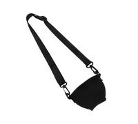 Housoutil Adjustable Wine Glass Sleeve with Neck Strap Medium Black Wine Cup Insulator and Drink Holder Parties and Events