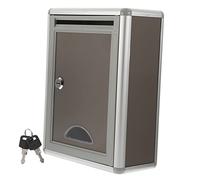 Housoutil Aluminium Mailbox with Lock Wall Hanging Suggestion Box Complaint Suggestion Boxes