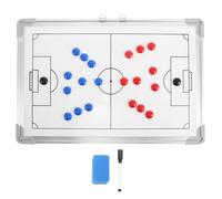 Housoutil Aluminum Alloy Frame Magnetic Soccer Coaching Board Wall-Mounted Tactical Training Whiteboard for Coaches Football Formation Strategy Teaching Equipment