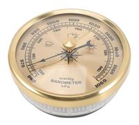 Housoutil Aneroid Barometer Lightweight for Home Use Adjustable with Metal Frame and Plastic Dial Air Pressure Meter Traditional Indoor Weather Gauge Suitable for Living Rooms and Garages
