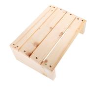 Housoutil Angled Solid Wood Footrest Under Desk Footstool for Office Desk Ergonomic Foot Rest Stool to Neck and Back Posture and Relax Legs During Work
