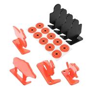 Housoutil Animal Targets Set with Realistic Experience and Easy Setup 8pcs Stainless Steel Featuring Duck, Rat, Pig, and Human Silhouettes for Shooting Practice for Range and Hunting Trips