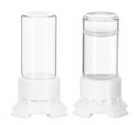 Housoutil Ant Nest Water Feeders with 5ml Capacity Visible Feeding Containers Plastic and Glass Material 2pcs for Ant Colony or Lose Heat Farmers