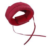Housoutil Anti-collision Senior Safety Headgear with Breathable Pig Liver Red Fabric, Adjustable Elderly Protective Helmet for Fall Prevention and Head Injury Protection