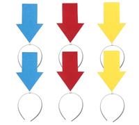 Housoutil Arrow Headband with Quirky Arrow Shape Design 6pcs Lightweight and Easy to Wear Novelty Festival Hair Accessories for Everyday Wear and Cosplay