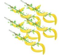 Housoutil Artificial Material Decoration Strings for Banana 5pcs Hanging Farmhouse Style and, Foam and Hemp Rope Easy to Care for Decorative Fruit Garland Home Shop