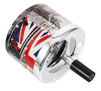 Housoutil Automatic Ashtray round Ashtray Container Stainless Steel Lightweight Holder for Smoker Stylish Elegant Design Easy to Install Adornment