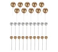 Housoutil Balloon Cake Topper Set with Easy to Install Photo Props 30pcs Foam Material Assorted Colour Delicate and Attractive Decorations for Birthday Party and Wedding Party