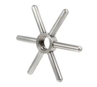 Housoutil Bar Washer Head Stainless Steel Cup Rinser Accessory Professional Glass Washer Fitting for Coffee Shop and Bar Sink Cleaning Tools