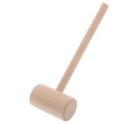 Housoutil Beechwood Wooden Hammer for Leather Crafts and Woodworking Balanced Mallet for Precise Strikes Durable DIY Tool for Home Projects and Crafting Supplies