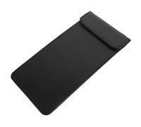 Housoutil Bill Folder Folding Bracket Clip Board Letter File Folders Small Stand Server Note Pads Mini Pocket Clipboard Conference Writing Board Wine Clip Paper Black Pu Leather A6