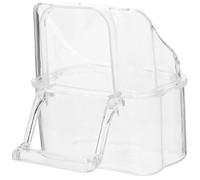 Housoutil Bird Feeder for Cages with Stable and Easy Installation, Pp Material Feeding Bowl Suitable for Feeding Sparrow and Canary, Practical External Food and Water Dispenser