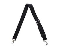 Housoutil Black Shoulder Strap Replacement Bag Strap with Non-slip Shoulder Pad Plastic Polyester Metal Material Convenient Installation Versatile Design for Computer Bag