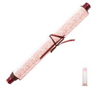 Housoutil Blank Scroll Calligraphy Paper with Rolling Design and Storage Box, Multi-Function Rice Paper for Writing and Office Decoration, Traditional Scroll for Chinese Painting