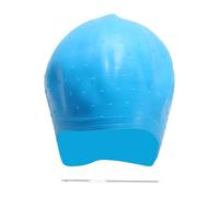 Housoutil Blue Pulling Cap Hair with Silicone Small Circles Color Coloring for through Perforations, Dyeing Tool and Use Suitable for Salon Barber Shop