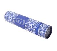 Housoutil Blue Scroll Storage Tube for Chinese Painting Scrolls with Paper Material Offering Protection for Valuable Collections Featuring Delicate Stylish Pattern Elegant Brocade Packaging