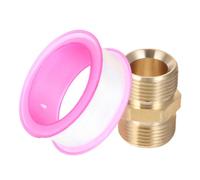 Housoutil Brass Pressure Washer Hose Adapter with Quick Connect Design and Precision Manufacturing for Car Washing and High Pressure Cleaning, Sturdy Metal Fitting Connector