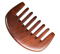 Housoutil Brown Synthetic Material Scalp Massage Comb with Wide Comb Teeth and Anti-static Function, Natural Design for Effective Hair Detangling and Portable Scalp Care