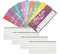 Housoutil Budget Planner Envelopes with Cash Holder Wallets Featuring Tear-Resistant Paper for Everyday Budgeting