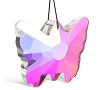 Housoutil Butterfly Crystal Hanging Pendant Sun Catcher Decorative Prism Ornament for Home Garden Easy to Hang Vibrant Light Display Year Delight