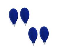 Housoutil Camera Cleaning Tool Silicone Blower 4pcs Blue Squeeze Cleaner Suction Bulb Dust Blowing Ball for Watch and Lens Secure Grip and Easy Operation, Suitable for Store and Trip Use