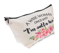 Housoutil Canvas Cosmetics Holding Bag for Women, Practical Makeup Bag with Stable Performance, Generous Appearance and Simple Colour Matching, for Travel and Daily Use