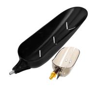 Housoutil Carbon Steel Fishing Baiting Scoop 2Pcs with Plastic Handle Telescopic Large Gray 3-In-1 Bait Feeder Spoon for Outdoor Carp Fishing