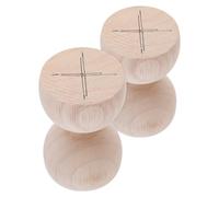 Housoutil Carved Wooden Post Caps 2Pcs Hourglass Finials 6X10Cm for Villa Staircase and Deck Railing Support