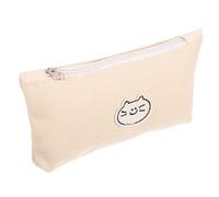 Housoutil Cat Pencil Case Canvas Large Capacity Cute Kawaii Storage Bag for Pens and Items for School Supplies and Everyday Use