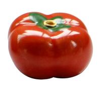 Housoutil Ceramic Incense Burner Tomato-shaped Incense Stick Holder with Fine Grinding and Smooth Surface for Yoga and Aromatherapy Home Decoration