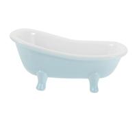 Housoutil Ceramic Surface for Design and Smooth with Reusable Putting Bathtub Small Accessory the Pet Cage to Enhance Hamster Bathing Experience Hamster Pet Bathroom