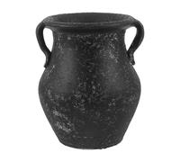 Housoutil Ceramic Utensil Holder for Countertop with Rustic Vintage Design, 7.2 Inch Chopstick Storage Container Made of Sturdy Ceramic, Easy Maintenance and Multipurpose Organization