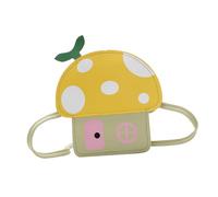 Housoutil Change Bag Cartoon Coin Bag Fashionable Pu Practical Storage Purses for Little School Accessories Mushroom Shape