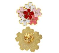 Housoutil Cherry Blossom Flower Brooch Clothes Brooch High-end Design Zine-alloy Lightweight Decorative Women Pin for Christmases and Many Parties Wearing Assorted style
