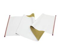 Housoutil Chinese Calligraphy Paper Scroll Blank Hanging Scroll for Writing Practice, White Imitation Rice Paper, Lightweight, Portable