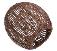 Housoutil Chinese Style Lampshade Pendant Lamp Cover for Restaurants Hot Pot Restaurants Coffee Paper Rope 5.91 x 5.91 x 5.71 in Soft Light