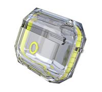 Housoutil Clear Tpu Earphone Case Compatible for Airpods Pro Full Protective Shockproof Cover with Precise Cut Impact Resistant Yellow Wireless Headset Protector for Daily Outdoor Use