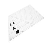 Housoutil Clear Trapezoid Quilting Template Ruler for Sewing Projects Transparent Acrylic Patchwork Tool with Printed Lines Precision Crafting Aid for Beginners and Experienced Quilters