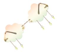 Housoutil Cloud Shaped Rimless Sunglasses for Teens, Stylish PC Material with Sunlight Protection, Not Easy to Deform, for Travel and Cosplay Events