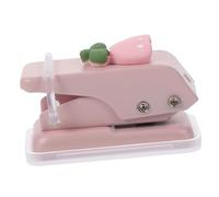 Housoutil Compact Single Hole Puncher Tulip Pink Mini Paper Craft Tool for DIY Scrapbooks Albums Envelopes Office Use with Strong Penetration and Portable Design