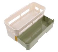 Housoutil Container Drawer Multi-function Shower Storage with Large Capacity Basket round Corner Design and Anti-skid Pp Material No Drilling Bathroom Shelf for Random Color Bathroom