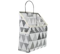 Housoutil Cotton Linen Storage Holder Basket Lightweight Environmental-friendly Material Hanging Organizer Bag for Bedroom and Bathroom Storage Stylish