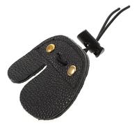 Housoutil Cow Leather Double-layer Finger Protector Tab for Recurve, Handed Finger Saver Guard for Hunting and Target Shooting in Outdoor Sports